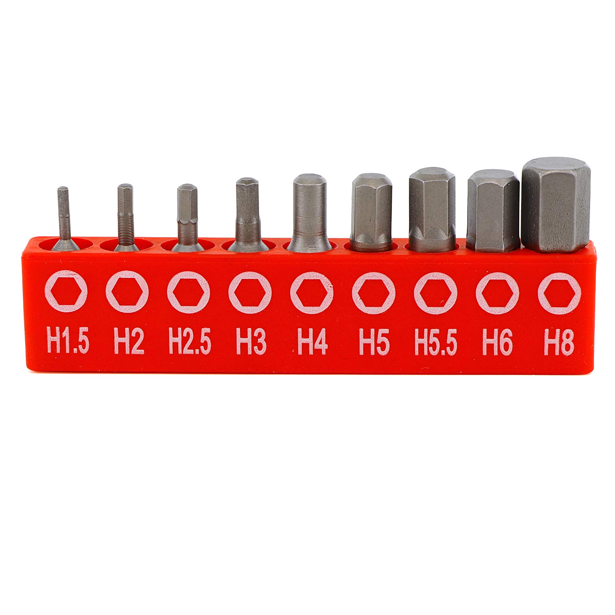 カランビット　27 Hex Bit Set Metric 9PC With Rail - Allen Wrench Bit Set 1.5